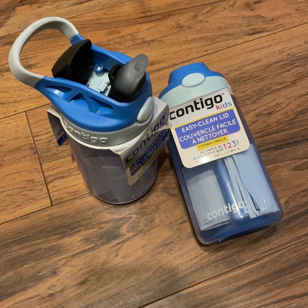2x Easy Clean Kids Water Bottle